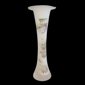 Vintage Handblown Satin Glass Vase